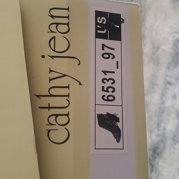 Cathy Jean Black Frindge Bootsies - Picture 11 of 11